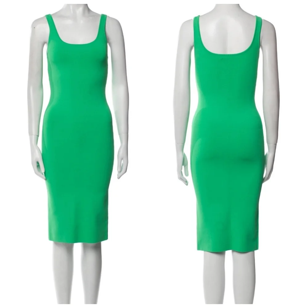 alice + olivia darian green midi dress Size Meduim - Picture 15 of 16